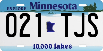 MN license plate 021TJS