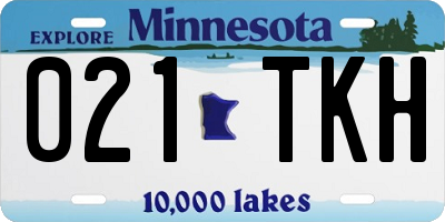MN license plate 021TKH