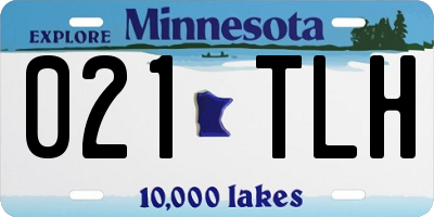 MN license plate 021TLH
