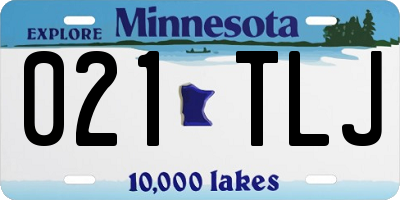 MN license plate 021TLJ
