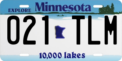 MN license plate 021TLM