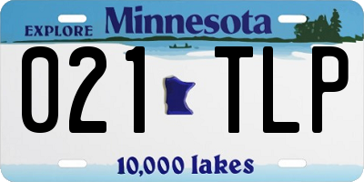 MN license plate 021TLP