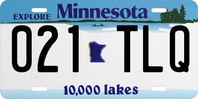 MN license plate 021TLQ
