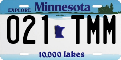 MN license plate 021TMM