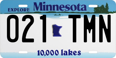 MN license plate 021TMN