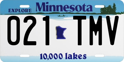MN license plate 021TMV