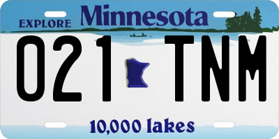 MN license plate 021TNM