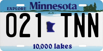 MN license plate 021TNN