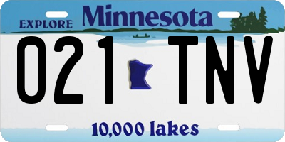 MN license plate 021TNV