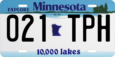 MN license plate 021TPH