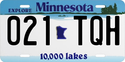 MN license plate 021TQH