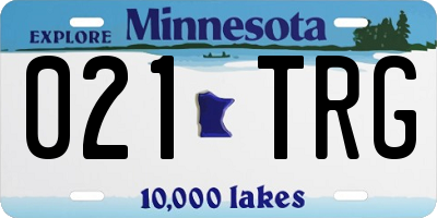 MN license plate 021TRG