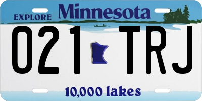 MN license plate 021TRJ