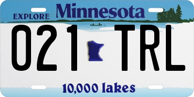 MN license plate 021TRL