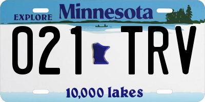 MN license plate 021TRV
