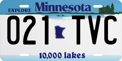 MN license plate 021TVC
