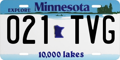 MN license plate 021TVG
