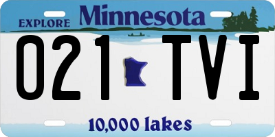 MN license plate 021TVI