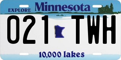 MN license plate 021TWH