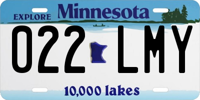 MN license plate 022LMY