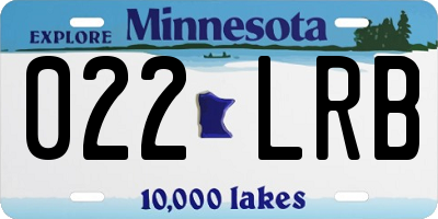 MN license plate 022LRB
