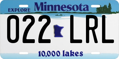 MN license plate 022LRL