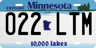 MN license plate 022LTM