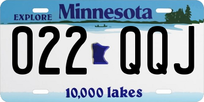 MN license plate 022QQJ