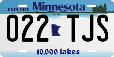 MN license plate 022TJS