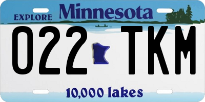 MN license plate 022TKM