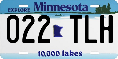 MN license plate 022TLH