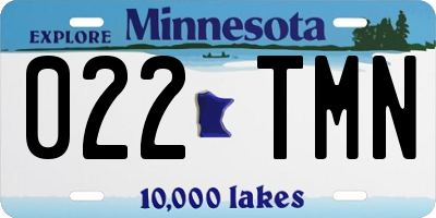 MN license plate 022TMN