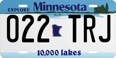 MN license plate 022TRJ