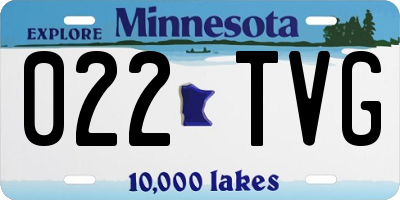 MN license plate 022TVG