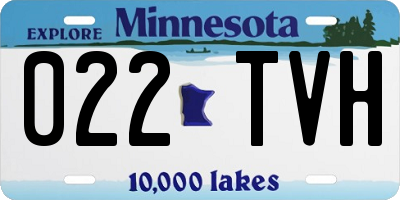 MN license plate 022TVH