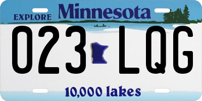 MN license plate 023LQG