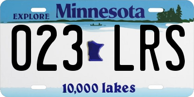 MN license plate 023LRS
