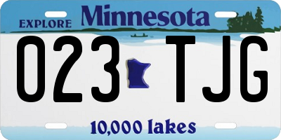 MN license plate 023TJG