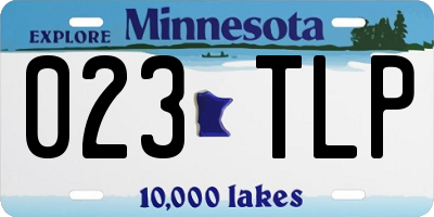 MN license plate 023TLP