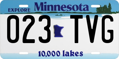 MN license plate 023TVG