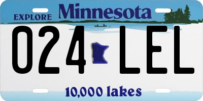 MN license plate 024LEL