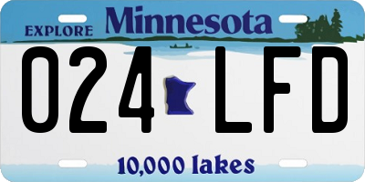 MN license plate 024LFD