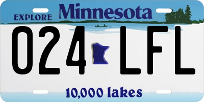 MN license plate 024LFL