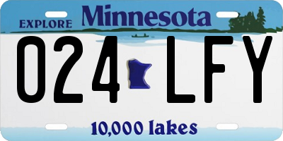 MN license plate 024LFY