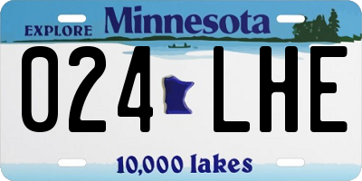 MN license plate 024LHE