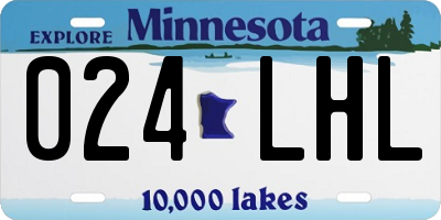 MN license plate 024LHL