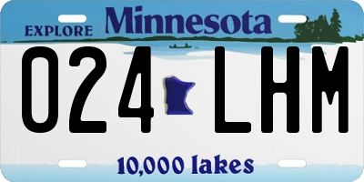 MN license plate 024LHM