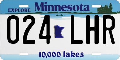 MN license plate 024LHR
