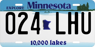 MN license plate 024LHU