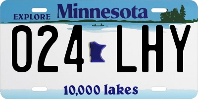 MN license plate 024LHY